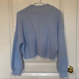 Blue Knit Sweater - Forever 21